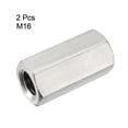 thumbnail image 3 of M16x50mm 304 Stainless Steel Metric Hex Coupling Nut, 2 Pcs, 3 of 3