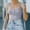 Gray, variant on Crew Neck 2026 Summer Tank Top for Women Solid Jacquard Cropped Camisole Sleeveless Casual Loose Tee Shirts