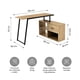 thumbnail image 3 of Escritorio Industrial Bilai Relan con Estanteria Lateral y Cajón Café y Negro, 3 of 8
