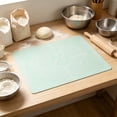 thumbnail image 6 of Food Grade Silicone Dough Rolling Pad - Non-Stick Dough Board for Bread Pizza Pastry, Thick Counter Protector, Washable and Durable Kitchen Mat Green, 6 of 6