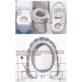 thumbnail image 2 of Funda para asiento de inodoro, 5 piezas, cojín para asiento de inodoro con lazo para colgar, almohadillas lavables suaves y cálidas para baño, 2 of 5