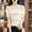 Beige, variant on Guluxicc Womens T Shirts Crew Neck Short Sleeve Classic Stripe Print Knit Casual Comfy T Shirts for Women Spring Summer