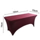 thumbnail image 2 of [6 pies] Funda para mesa de patio elástica rectangular, ajustada, lavable y resistente a las arrugas para eventos, bodas, banquetes y fiestas, 2 of 5