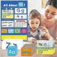 thumbnail image 2 of Alphabet Learning Pocket Chart, Alphabet Wall Chart for Toddlers 1-3, Handwriting Practice Letter Tracing Circle Time Learning Center, 2 of 5