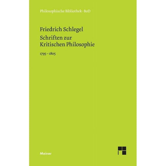 Schriften zur Kritischen Philosophie 1795-1805 (Paperback)