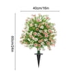 thumbnail image 4 of Sentmoon Artificial Plants Indoor Artificial Plants & Flowers Spring and Summer Artificial Imitation Rose Flowers for Ground Planting In Outdoor Gardens Courtyards and Porch Decorations, 4 of 7