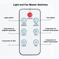 thumbnail image 3 of TFixol 6-Blade Remote Control LED Ceiling Fan Light with 4-Speed Dimming and Adjustable Wind, E27 Base, 60W, White, Foldable Design, 3 of 7