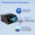 thumbnail image 2 of Cartuchos de tinta Toner Kingdom 712XL 80 ml negros y 29 ml colores, 2 of 6