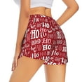 thumbnail image 2 of Uemuo Ho Funny Christmas Pattern Women's Athletic Shorts High Waisted Running Shorts with Liner Pockets Gym Elastic Workout Shorts-XX-Large, 2 of 9