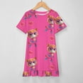 thumbnail image 3 of Super Kitties Girls Short Sleeve Dress Soft Cute Designs Dresses Casual T-Shirt Dress 160CM, 3 of 7