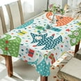thumbnail image 4 of 54"x72" Christmas Tree Tablecloth, Waterproof Washable Polyester Square Table Cover, Durable Tablecloth for Kitchen Dining Table Party Decor, 4 of 7