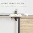 thumbnail image 6 of Vinsetto Electric Height Adjustable Standing Desk with 54" Desktop, Sit Stand Home Office Desk with Memory Button Control and Anti-Collision System, Teak/Black 54" L, 6 of 9