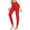 Red, variant on Women's Winter Thermal Velvet Leggings, High Stretch Yoga Pants, Fleece Lined Base Layer Thermal Pants for Cold Weather, Comfortable Elastic Waist Winter Tights for Women, Soft Warm Layering Leggings