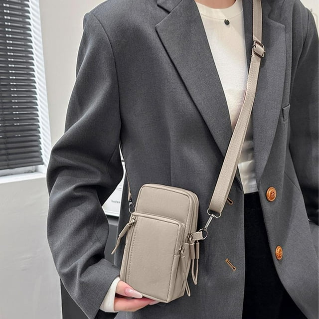 Feltree Crossbody Phone Bag, Multifunctional Waist Pack with Adjustable Strap, Oxford Cloth for Travel Commuting and Daily Use