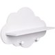 thumbnail image 1 of Estantes en la nube Estante flotante de madera en forma de nube Estantes flotantes blancos Tablero de exhibición de montaje en pared Perchero Estante de almacenamiento Accesorios de guardería 1pc, 1 of 2