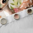 thumbnail image 4 of Castle Fairy Cute Deer Butterflies Blackout Curtains Set of 2 (52x84 Each) for Children Teens,Cartoon Woodland Animal Window Curtains,Chic Pink Floral Flowers Curtains and Drapes, 4 of 6