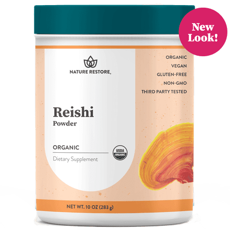 USDA Certified Organic Red Reishi Mushroom Powder, 10 Ounces, Non GMO, Gluten Free, Packaged in California, Ganoderma Lucidum / Lingzhi