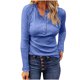 thumbnail image 2 of Pntutb moda mujer manga larga cuello redondo blusa estampada otoño casual pulóver tops de encaje Pntutb Pntutb-5414, 2 of 5
