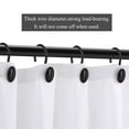 thumbnail image 2 of MKLZ Shower Curtain Hooks, Retro Metal Bathroom Rod Rings,12 Pack, Black, 2 of 7