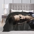 thumbnail image 5 of Bill Skarsgard Throw Blanket, Super Soft & Comfy Flannel Fleece Blanket, Lightweight Cozy Microfiber Anti-Pilling Plush Blanket for Sofa Chair, Bed, Couch 50x40 inch, 5 of 7