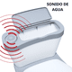 thumbnail image 4 of Baño Entrenador para Niños Sonido de Descarga Asiento Acolchado Antisalpicaduras Antideslizante Diseño Realista - Gris, 4 of 7
