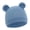 Dark Blue, variant on Classical Bear Ear Infant Hat Waffles Weave Fabric Stretchy Head Cover Stretchable Caps for 0 to 2 Year Baby