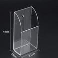 thumbnail image 3 of Clear Acrylic Remote Control Holder Small Media Storage Box TV Control Caddy Smart Phone Station, 1 Case, 3 of 4