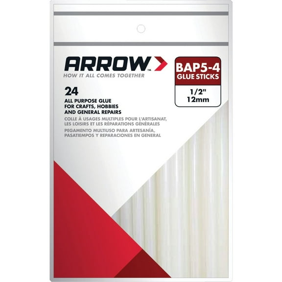 Arrow Fastener 4" All Purpose Glue Sticks 24 Count