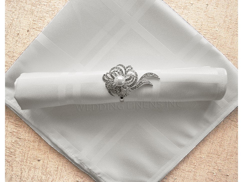 10 PCS 20" x 20" Plaid Checkered Polyester Napkins Wedding Linens Inc 
