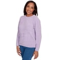 thumbnail image 3 of Alfred Dunner Womens Petite Cable Chenille Pullover Sweater, 3 of 4