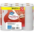 Great Value Ultra Strong Toilet Paper, 18 Mega Rolls