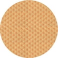 thumbnail image 1 of Ahgly Company Tapis Rond Lavable en Machine Intérieur Transitionnel Orange Néon, 7 Pieds Rond, 1 of 7