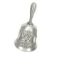 thumbnail image 2 of Campana de mano vintage tallada en flor aleación de zinc anillo de mano campana para bar boda escuela plata, 2 of 8