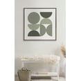 thumbnail image 5 of Kate and Laurel Sylvie Bold Vintage Geometric Nourishing Greens Framed Canvas Wall Art by The Creative Bunch Studio, 30x30 Gray, Sage Green Geometric Wall Art, 5 of 6