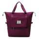 thumbnail image 2 of Bolsa de lona de viaje plegable de gran capacidad Bolsa de gimnasio de totalizador a prueba de rasguños de poliéster para la vida diaria / azul / kaili Sencillez, 2 of 5