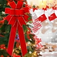 thumbnail image 2 of Pakyozj Christmas Large Bows, Gold Wired Red Velvet Bows for Wreath Floral, Christmas Tree Topper, Outside Bowknot Red Bow for Car Wall Garden Yard Front Door, 2 of 7
