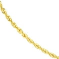 thumbnail image 4 of 14K Yellow Gold Women's 24" 2.30mm Diamond Cut Rope Chain Necklace, 4 of 4