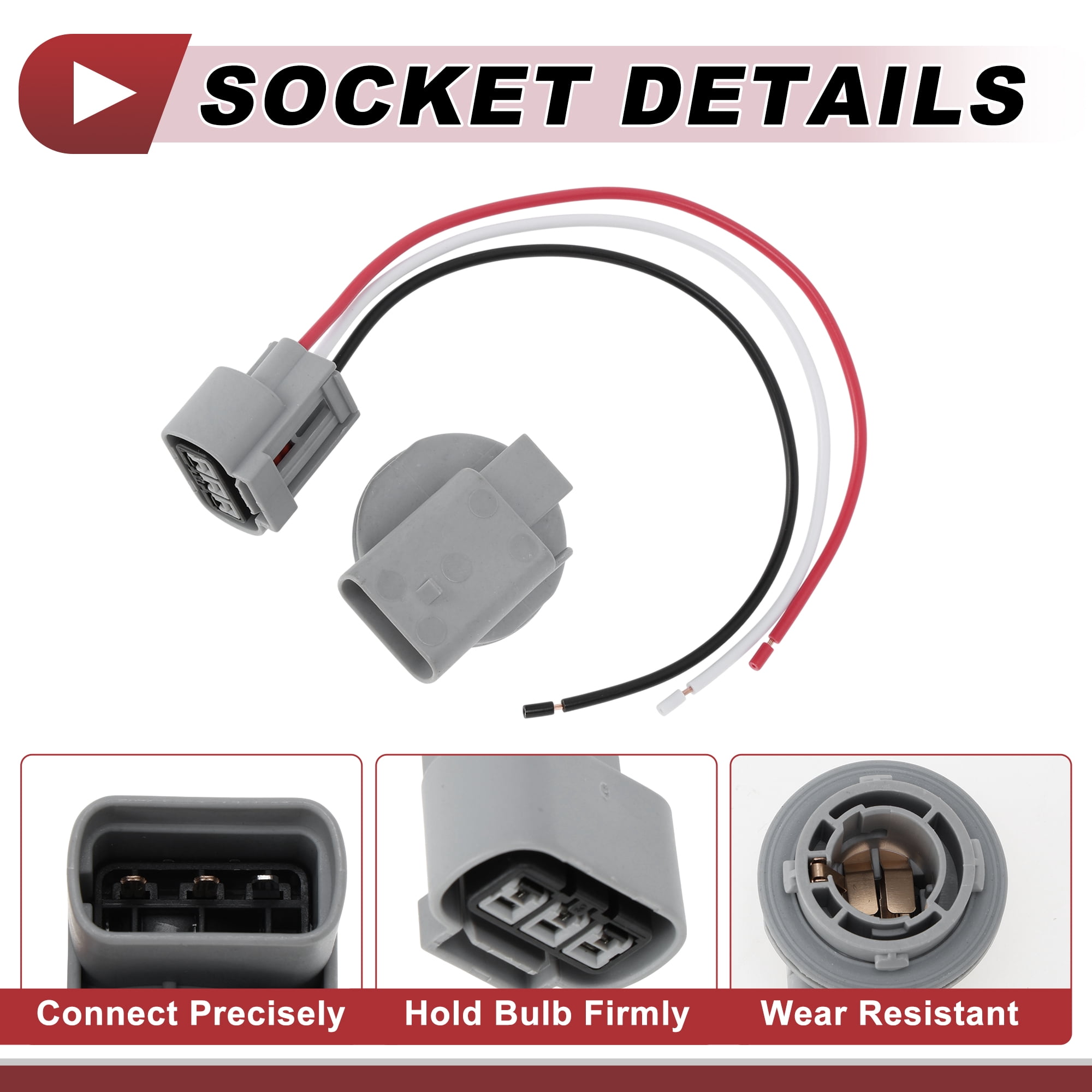 Unique Bargains Useful Front Turn Signal Light Socket Wiring for Kia Rio Rio5 2010-2011
