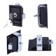 thumbnail image 3 of Cerradura de puerta de entrada BuyweekMX de acero al carbono con 2 llaves Color negro, 3 of 5