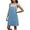 Light Blue, variant on ZANKLEY Womens Summer Adjustable Strap Denim Overalls Dress with Pockets