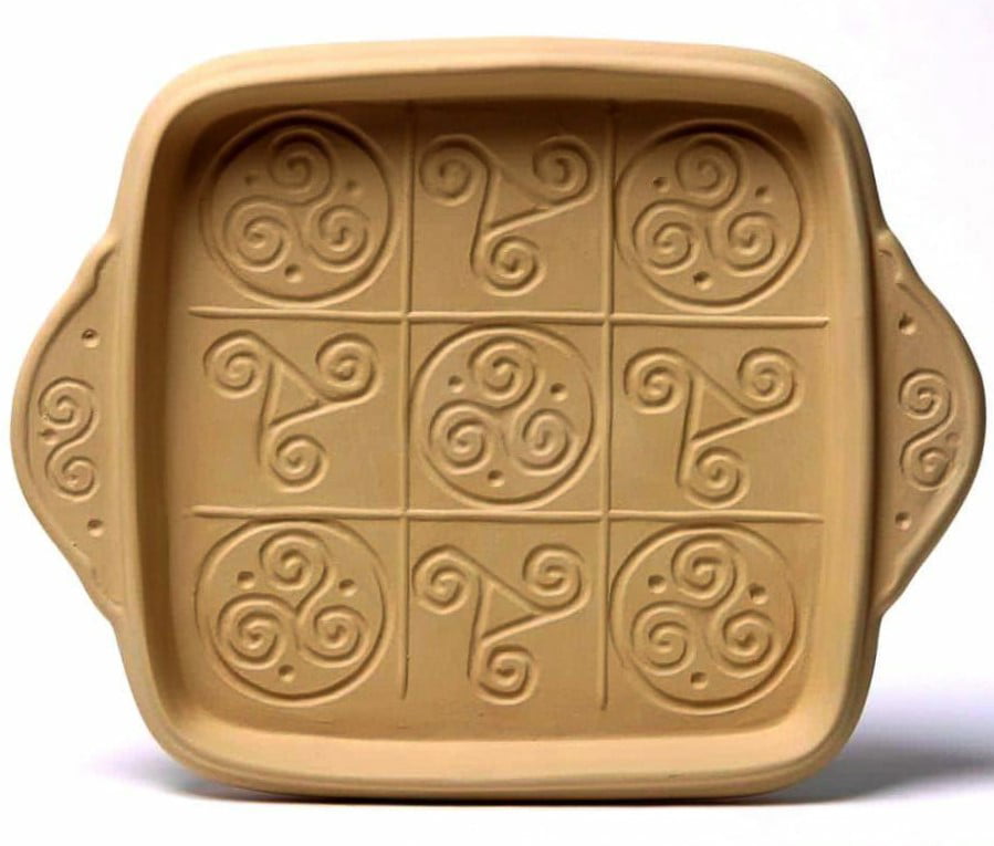 Brown Bag Design Tea Time Shortbread Cookie Pan 11-3/4-Inch by 9-1/4-Inch