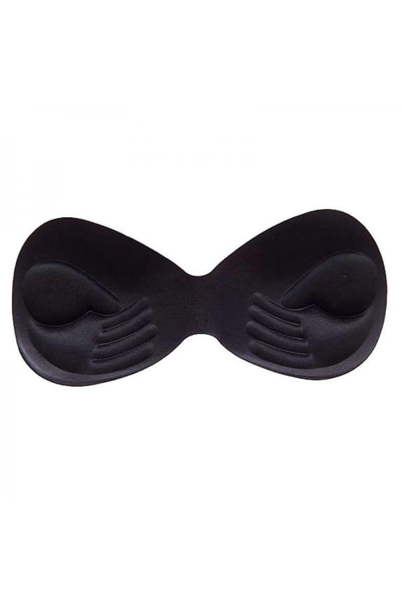 Womens Removable Smart Cups Bra Inserts Pads For Swimwear Sports (Black)