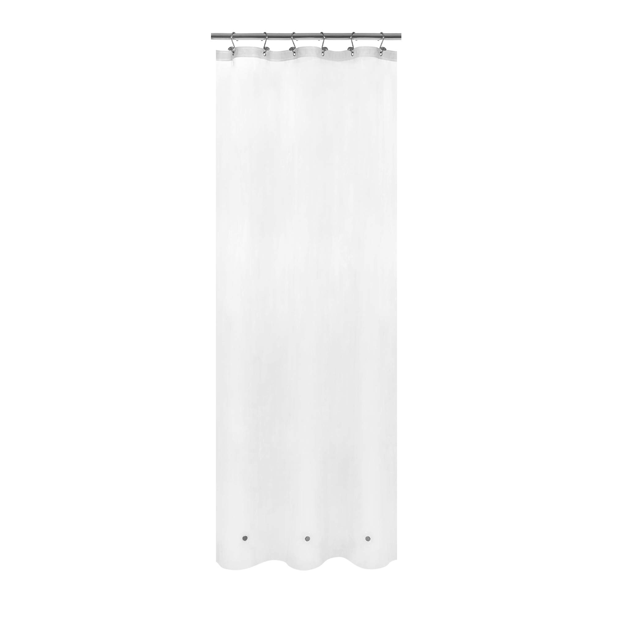 Frosted Stall Shower Curtain Liner with 3 36" x 72