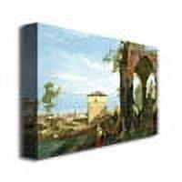 Trademark Fine Art "Capriccio With Motifs From Padua" Canvas Wall Art by Canatello