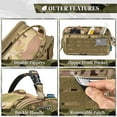 thumbnail image 4 of Pavilia Extra Large Tactical Toiletry Bag for Men, Hygiene Travel Bag, Military Dopp Kit, Water Resistant Molle Pouch, Mens Shaving Grooming Essentials, Bathroom Shower Small Organizer Case, Camo, 4 of 9