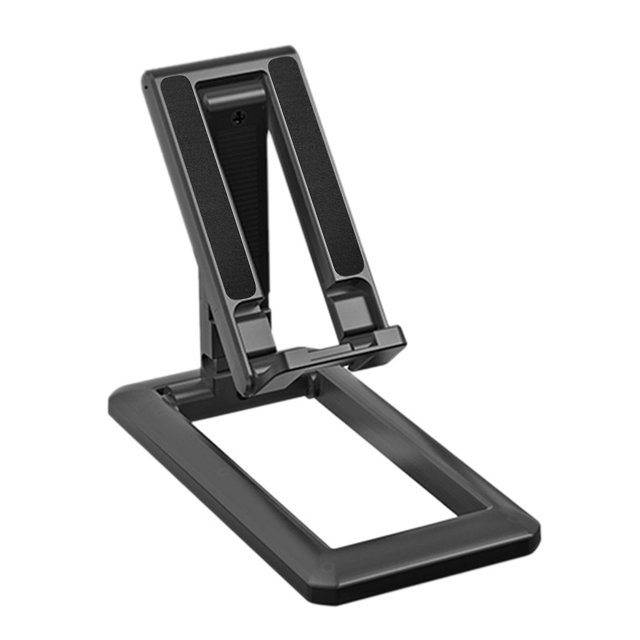 Soporte para teléfono de escritorio Soporte de escritorio ajustable Soporte para teléfono inteligente, negro