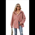 thumbnail image 1 of Camisas de con Botones para Mujer, Elegantes, Informales, de Larga, Holgadas, con Bolsillo, Color Rosa, Talla S, 1 of 9