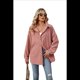 thumbnail image 1 of Camisas de con Botones para Mujer, Elegantes, Informales, de Larga, Holgadas, con Bolsillo, Color Rosa, Talla S, 1 of 9