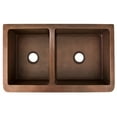 thumbnail image 3 of FSCDB3506-SAC Concord 33 Offset Double Bowl Copper Farmer Sink-SAC, 3 of 3