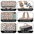 thumbnail image 3 of Teacher Tote Bag,Beige Background Football Helmets Pattern Teacher Utility Tote Bag,Large Work Tote Bags for Women with Multiple Pockets,Top Zipper Closure,13.8x10.6x6.7 Inch, 3 of 5